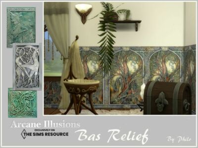 Arcane Illusions_Bas Relief By Philo Sims 4 CC