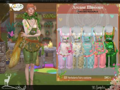 Arcane Illusions_Herbolaria Fairy/ Costume By Dansimsfantasy Sims 4 CC