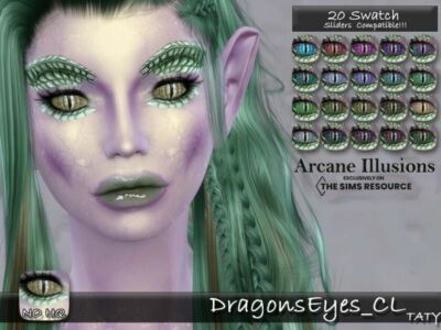 Arcaneillusions_Dragonseyes_Cl By Tatygagg Sims 4 CC