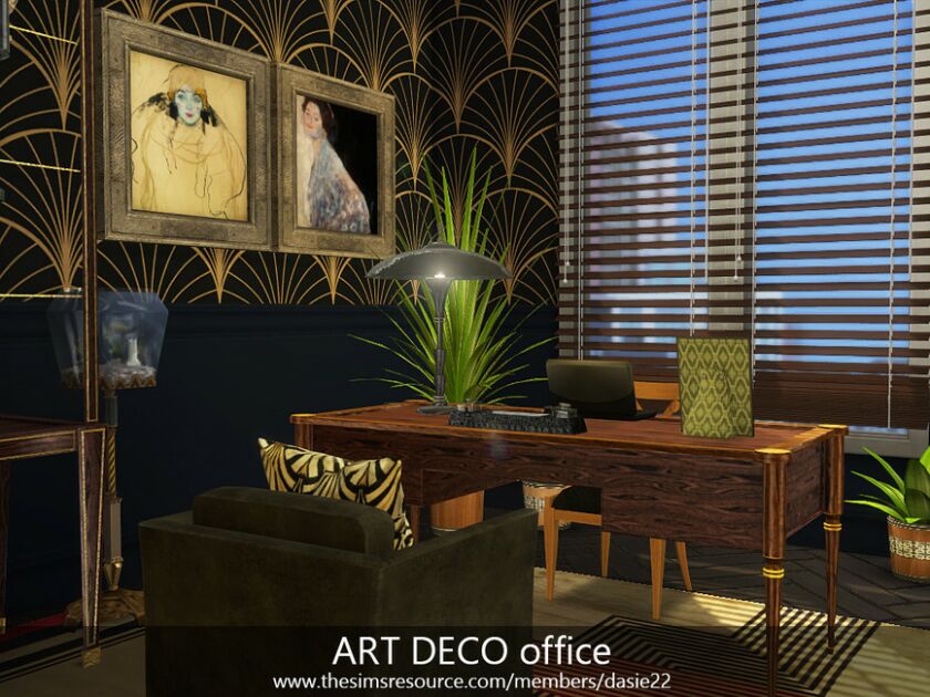 sims 4 cc art deco office by dasie2 2