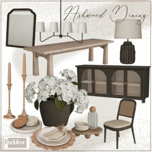 Ashwood Dining Sims 4 CC