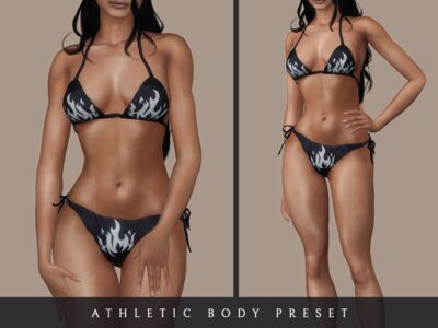 Athletic Body Preset By Lutessasims Sims 4 CC