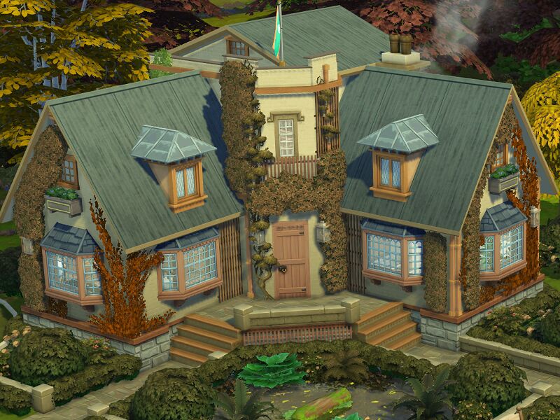 Autumn Estate NO CC By Flubs79 Sims 4 CC