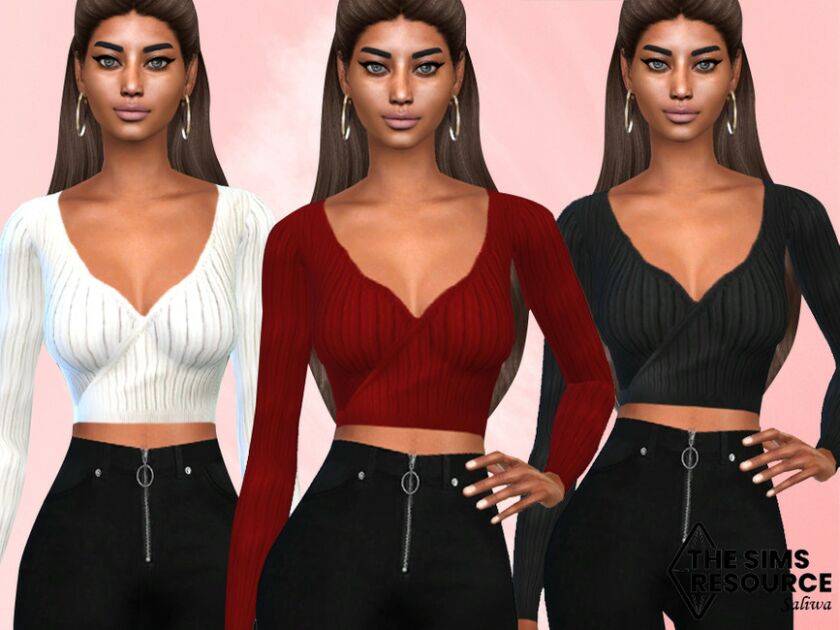 Autumn Long Sleeve Tops By Saliwa Sims 4 CC