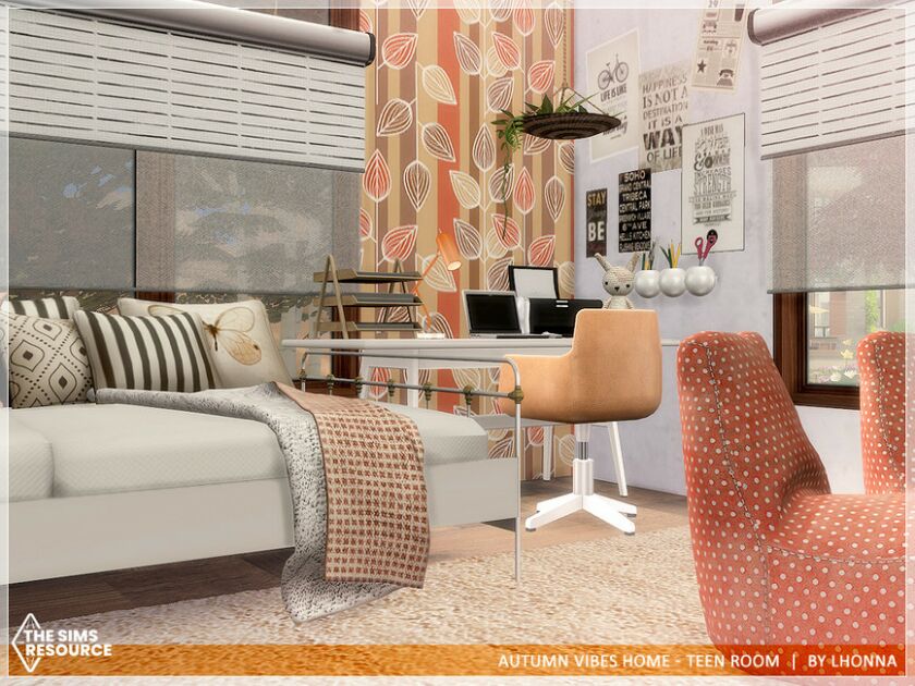 sims 4 cc autumn vibes home teen room tsr cc only by lhonna 3