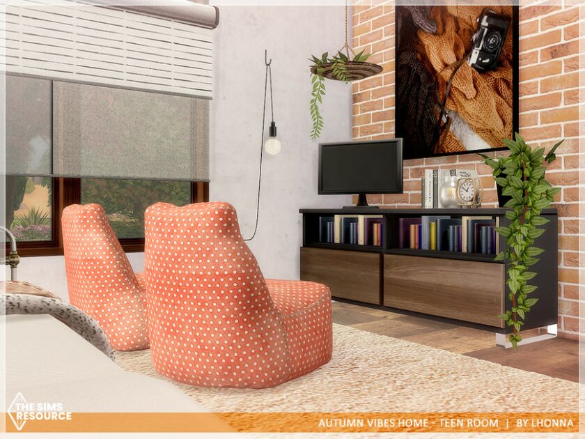 sims 4 cc autumn vibes home teen room tsr cc only by lhonna 4