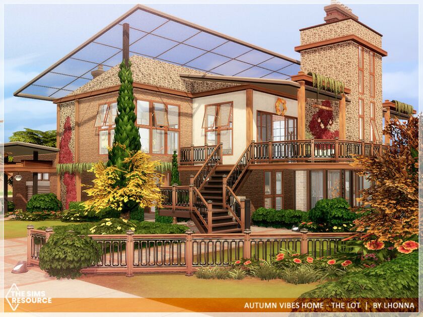 sims 4 cc autumn vibes home the lot tsr cc only by lhonna 2