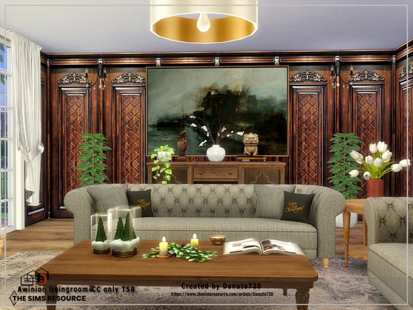 sims 4 cc awinion livingroom cc only tsr by danuta720 3