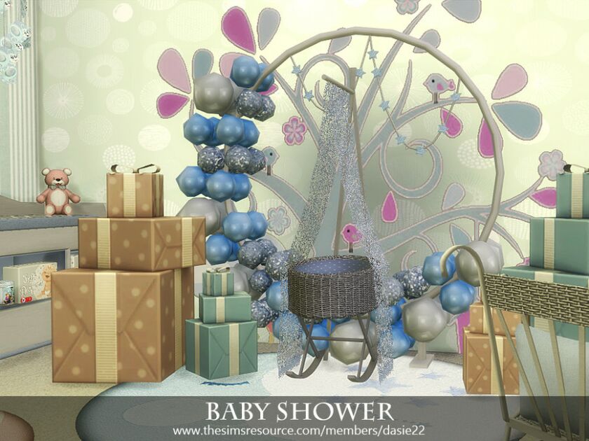 sims 4 cc baby shower by dasie2 2