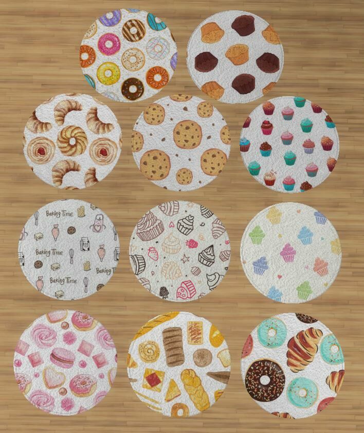 sims 4 cc bakery rugs by applepisimmer 3