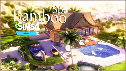 Bamboo SPA Sims 4 CC