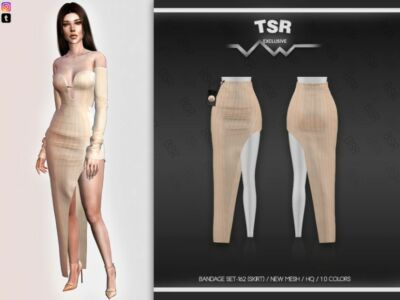 Bandage SET-162 (Skirt) BD562 By Busra-Tr Sims 4 CC