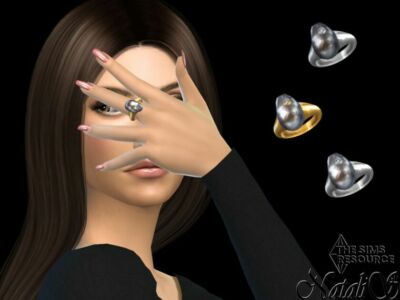 Baroque Pearl Signet By Natalis Sims 4 CC