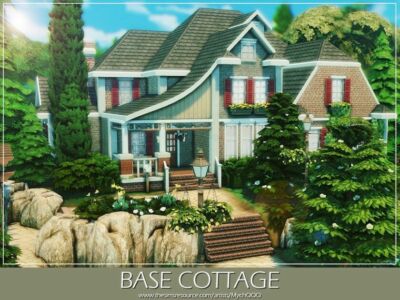 Base Cottage By Mychqqq Sims 4 CC