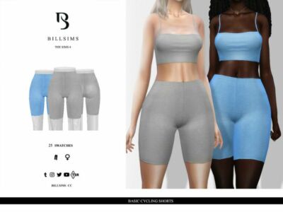 Basic Cycling Shorts Sims 4 CC