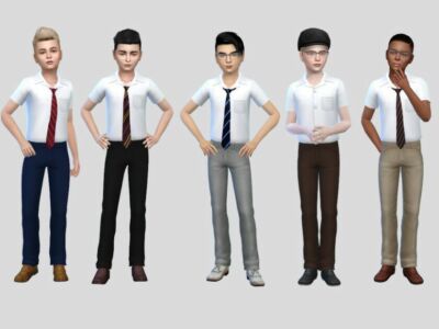 Basic Kids Uniform Boys By Mclaynesims Sims 4 CC