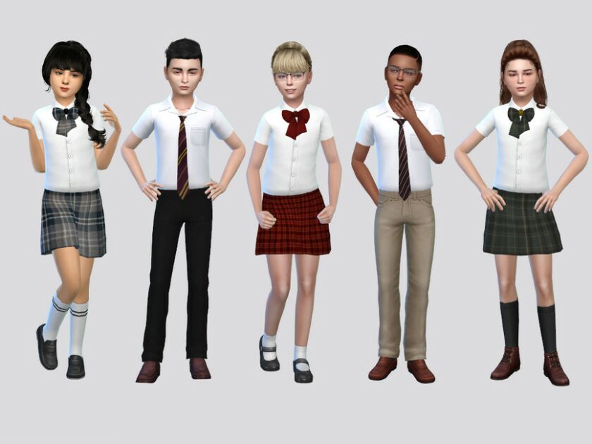 sims 4 cc basic kids uniform boys by mclaynesims 2