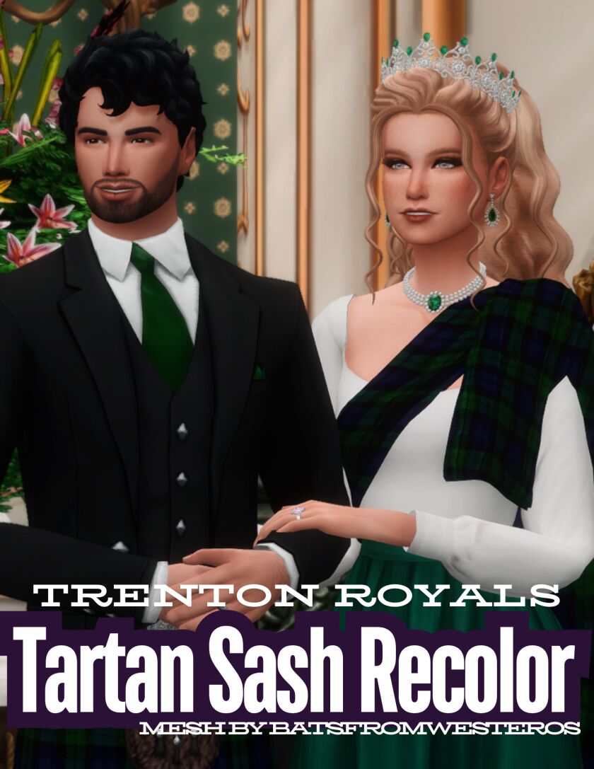 Batsfromwesteros Tartan Sash Recolor Sims 4 CC