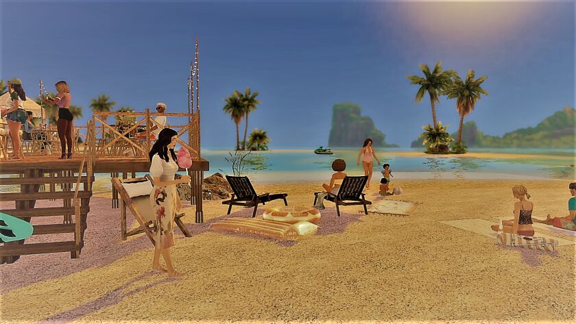 sims 4 cc beach bar can now be downloaded from my patreon 6