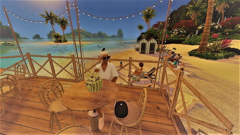 sims 4 cc beach bar can now be downloaded from my patreon 8