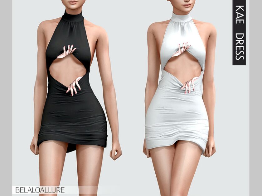 Belaloallure_Kae Dress Sims 4 CC