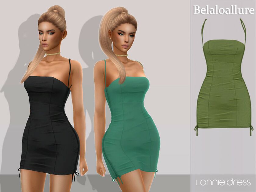 Belaloallure_Lonnie Dress By Belal1997 Sims 4 CC