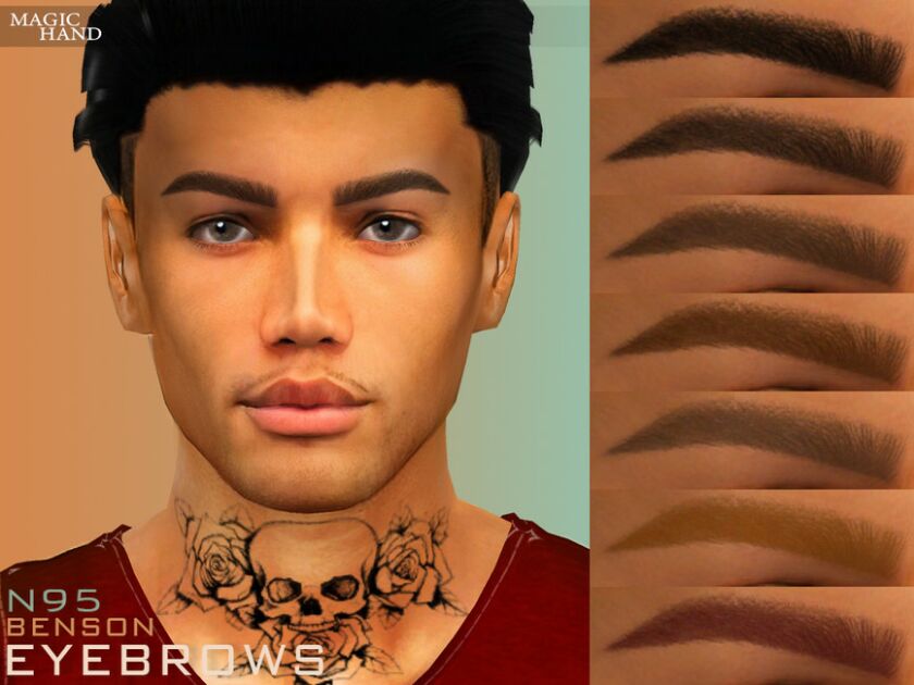 Benson Eyebrows N95 Sims 4 CC