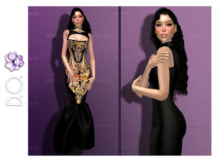 Beyonce MET Gala Dress DO147 Sims 4 CC