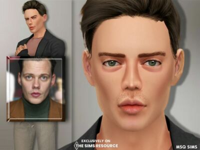 Bill Skarsgard By Msqsims Sims 4 CC