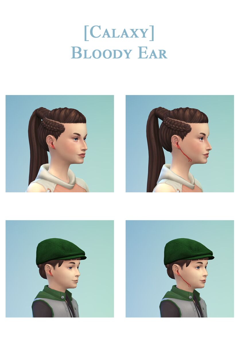 Bloody EAR Sims 4 CC