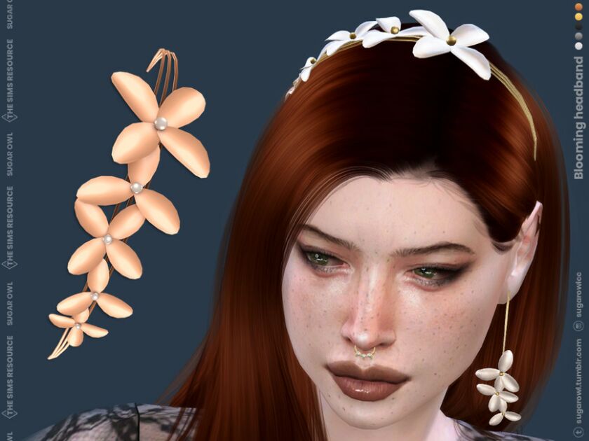 Blooming Headband Sims 4 CC