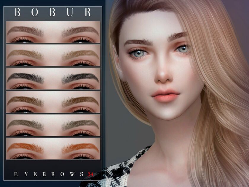 sims 4 cc bobur eyebrows 34 by bobur3 2