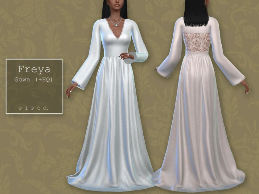 Bohemian Wedding – Freya Gown. By Pipco Sims 4 CC