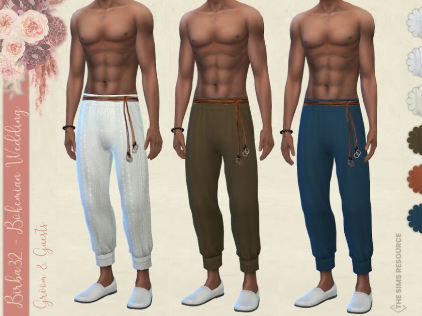 Bohemian Wedding – Groom Pants By Birba32 Sims 4 CC