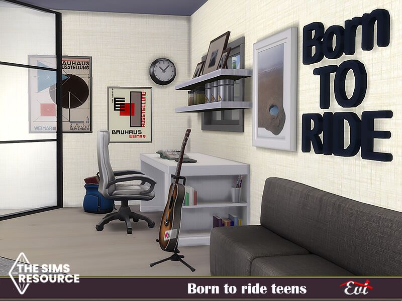 sims 4 cc born to ride teens by evi 6