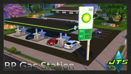 BP GAS Station By Jctekksims Sims 4 CC