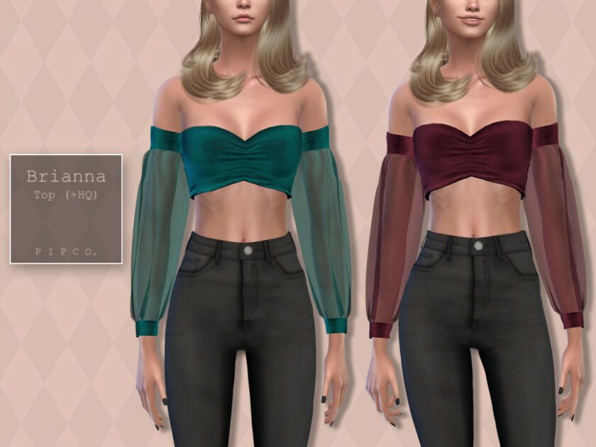 Brianna TOP. By Pipco Sims 4 CC