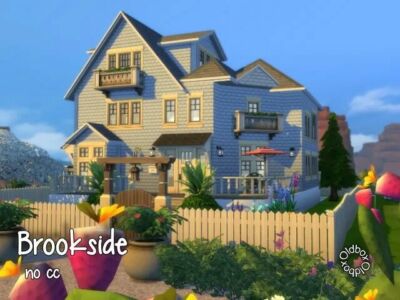 Brookside House By Oldbox Sims 4 CC