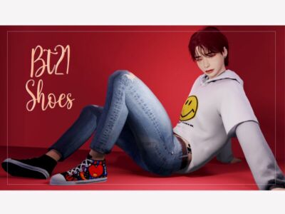 BT21 Shoes By Btsims Sims 4 CC