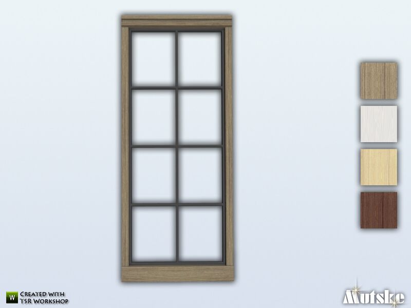 Bungalow Window Tall 1×1 By Mutske Sims 4 CC