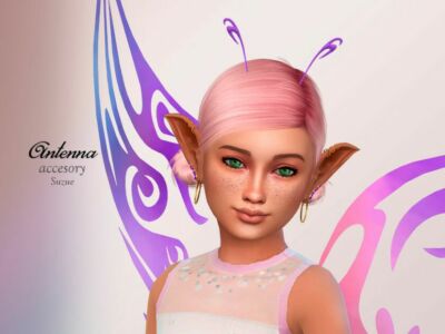 Butterfly Antenna Headdress Child By Suzue Sims 4 CC