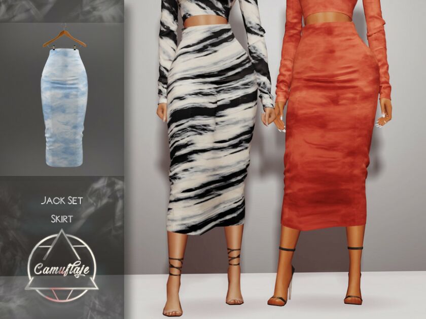 Camuflaje – Jack SET (Skirt) By Camuflaje Sims 4 CC