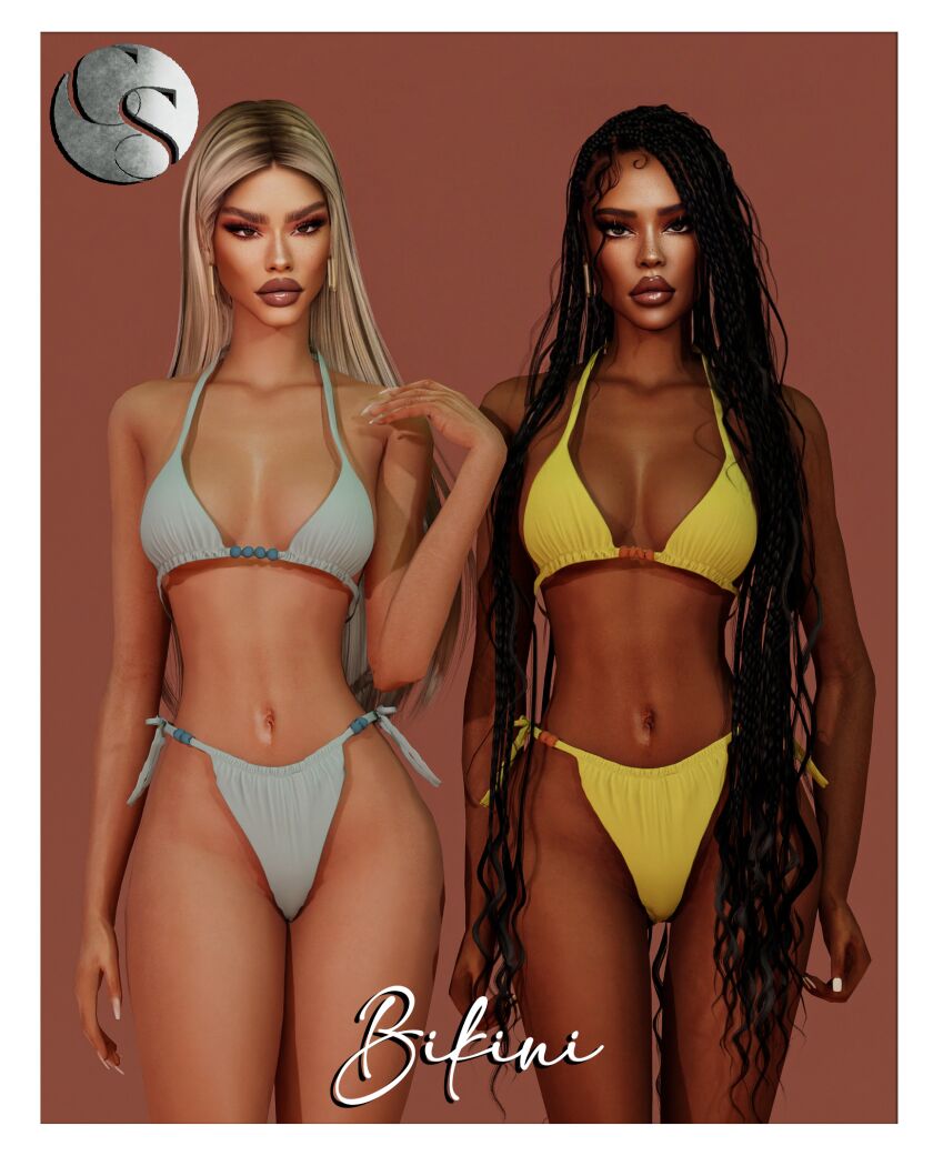 sims 4 cc camuflaje la playa collection bikini set 3