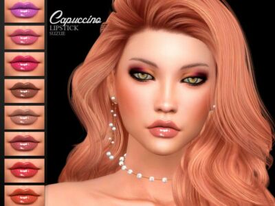 Capuccino Lipstick N23 By Suzue Sims 4 CC