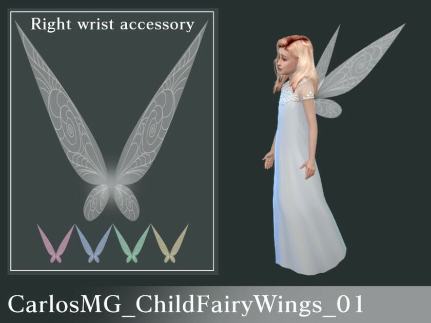 Carlosmg_Childfairywings_01 By Carlosmg Sims 4 CC