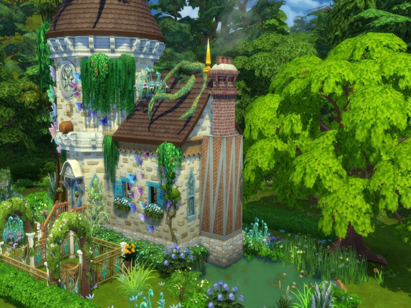 sims 4 cc castle cottage nightshade by susancho93 2