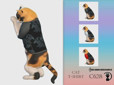 CAT T-Shirt C628 By Turksimmer Sims 4 CC