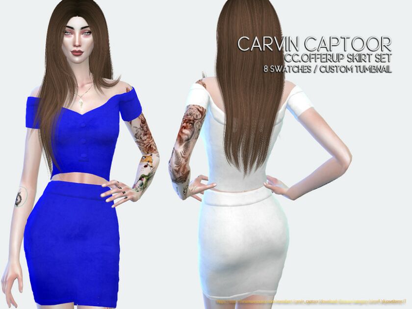 Cc.offerup Skirt SET Sims 4 CC