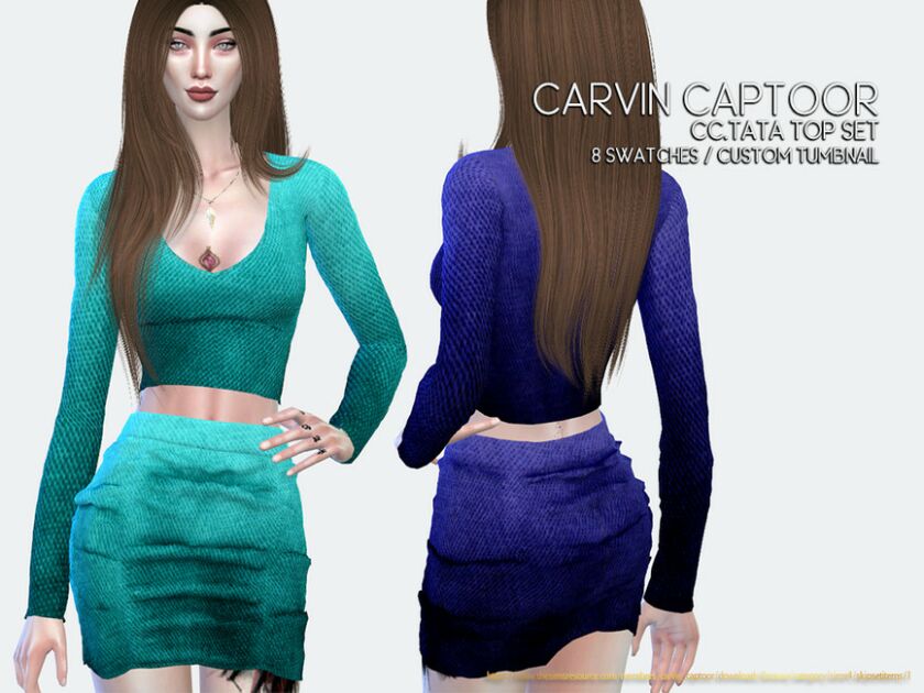 Cc.tata TOP SET Sims 4 CC