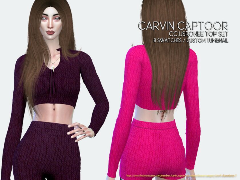 Cc.usronee TOP SET Sims 4 CC